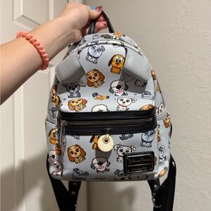 Loungefly Disney Dogs Mini Backpack - Gray and Black